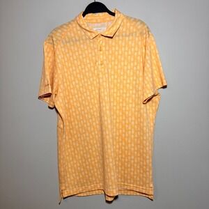 Bonobos Golf Polo Shirt Pineapple‎ Print Slim Fit Athletic Casual Large